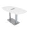 Skutchi Designs 33.5 in W, 59.5 in L, 29 in H, Engineered Wood Top, White HAR-ABOT-34X60-DOU-ELEC-XD09 - alternate 1